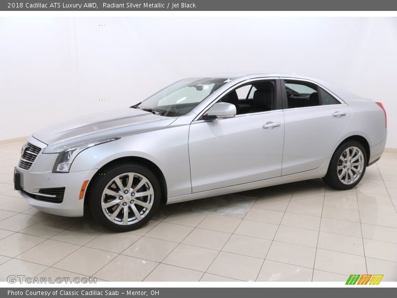 Radiant Silver Metallic / Jet Black 2018 Cadillac ATS Luxury AWD
