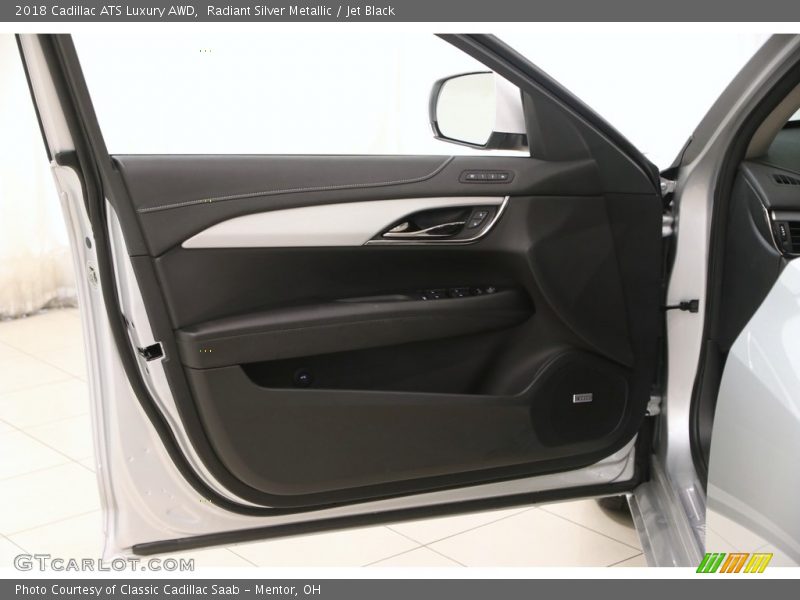 Radiant Silver Metallic / Jet Black 2018 Cadillac ATS Luxury AWD