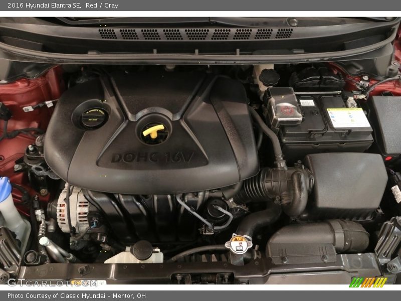 Red / Gray 2016 Hyundai Elantra SE