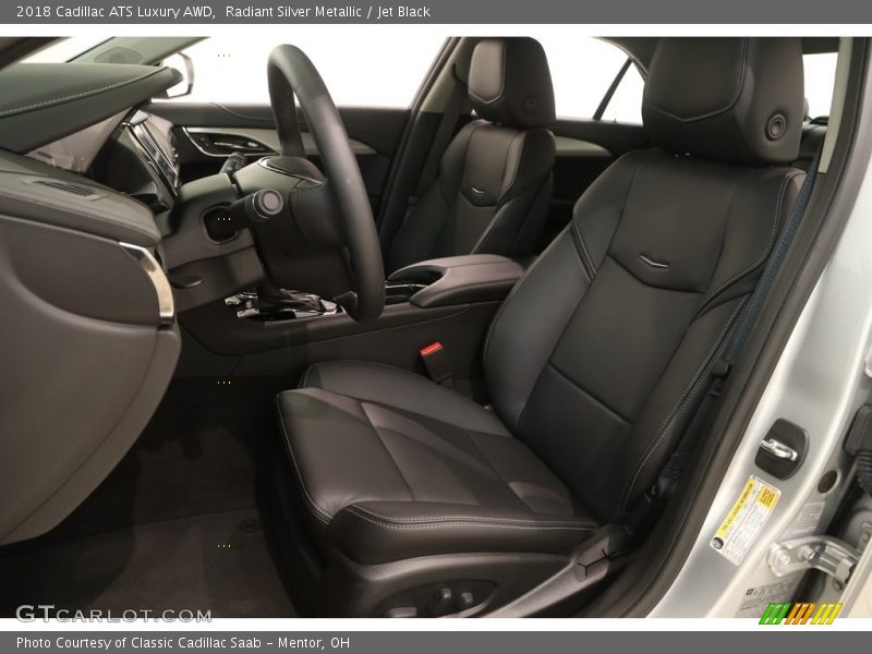 Radiant Silver Metallic / Jet Black 2018 Cadillac ATS Luxury AWD