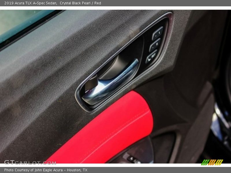 Crystal Black Pearl / Red 2019 Acura TLX A-Spec Sedan