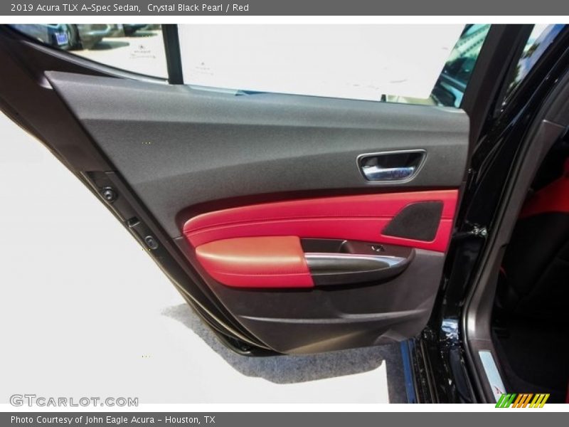 Crystal Black Pearl / Red 2019 Acura TLX A-Spec Sedan