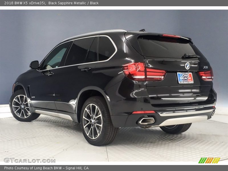 Black Sapphire Metallic / Black 2018 BMW X5 xDrive35i