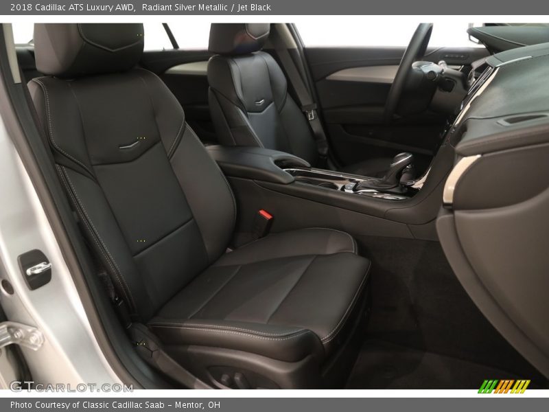 Radiant Silver Metallic / Jet Black 2018 Cadillac ATS Luxury AWD