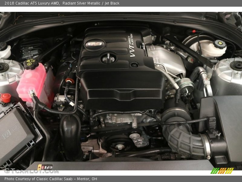 Radiant Silver Metallic / Jet Black 2018 Cadillac ATS Luxury AWD
