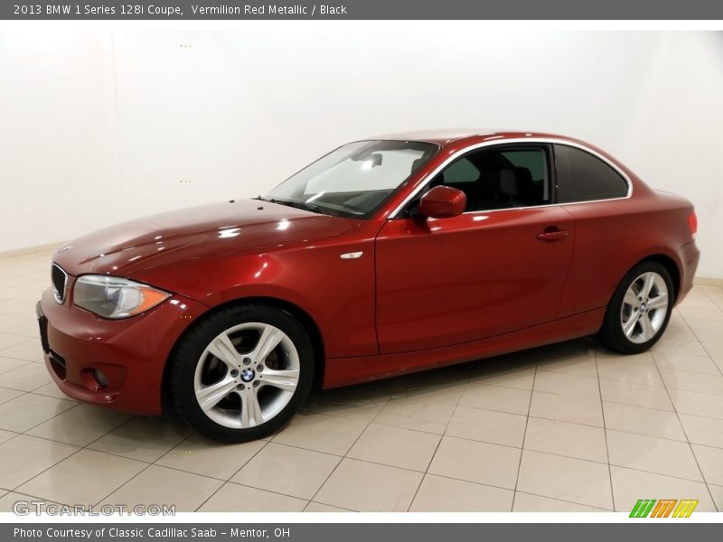 Vermilion Red Metallic / Black 2013 BMW 1 Series 128i Coupe