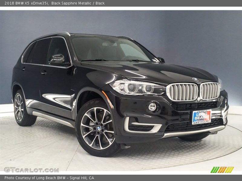 Black Sapphire Metallic / Black 2018 BMW X5 xDrive35i