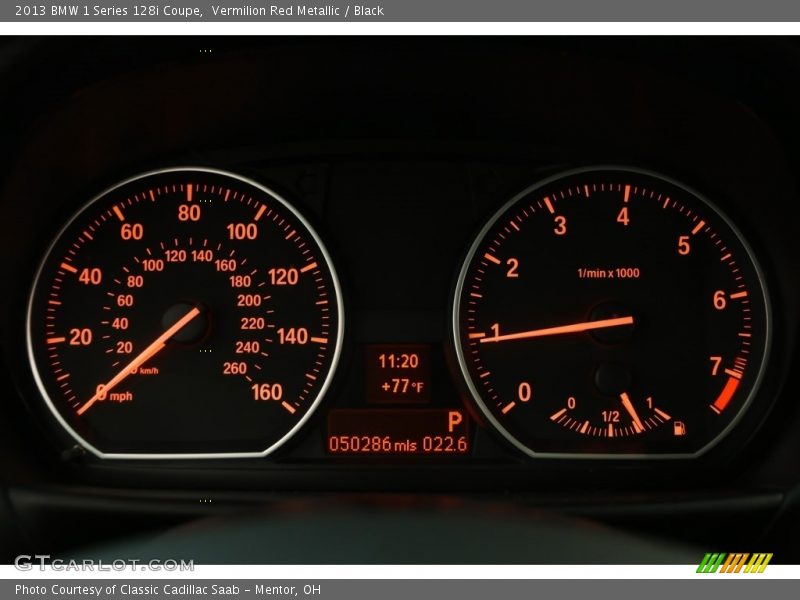 Vermilion Red Metallic / Black 2013 BMW 1 Series 128i Coupe