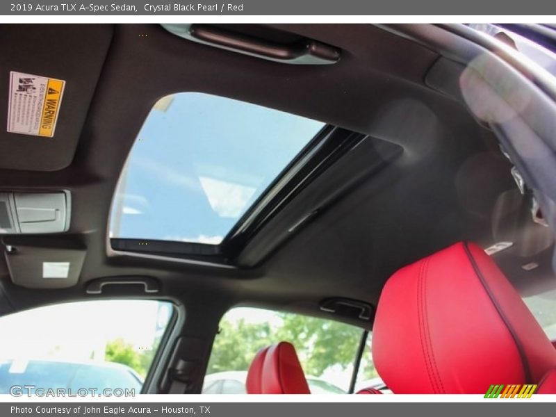 Crystal Black Pearl / Red 2019 Acura TLX A-Spec Sedan