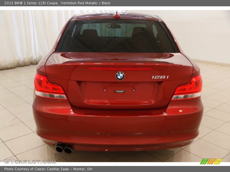 Vermilion Red Metallic / Black 2013 BMW 1 Series 128i Coupe