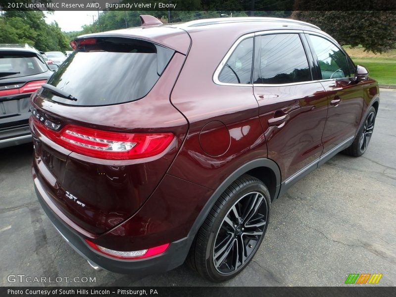 Burgundy Velvet / Ebony 2017 Lincoln MKC Reserve AWD