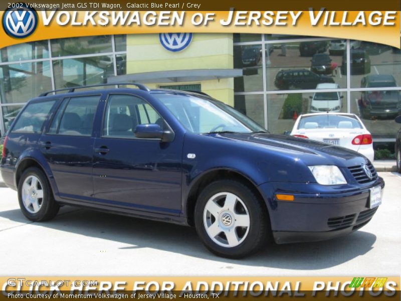 Galactic Blue Pearl / Grey 2002 Volkswagen Jetta GLS TDI Wagon