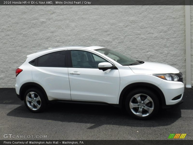 White Orchid Pearl / Gray 2016 Honda HR-V EX-L Navi AWD