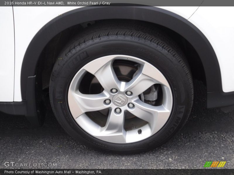 White Orchid Pearl / Gray 2016 Honda HR-V EX-L Navi AWD