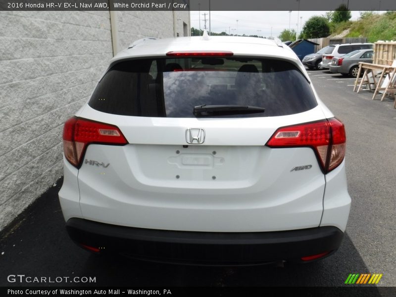White Orchid Pearl / Gray 2016 Honda HR-V EX-L Navi AWD