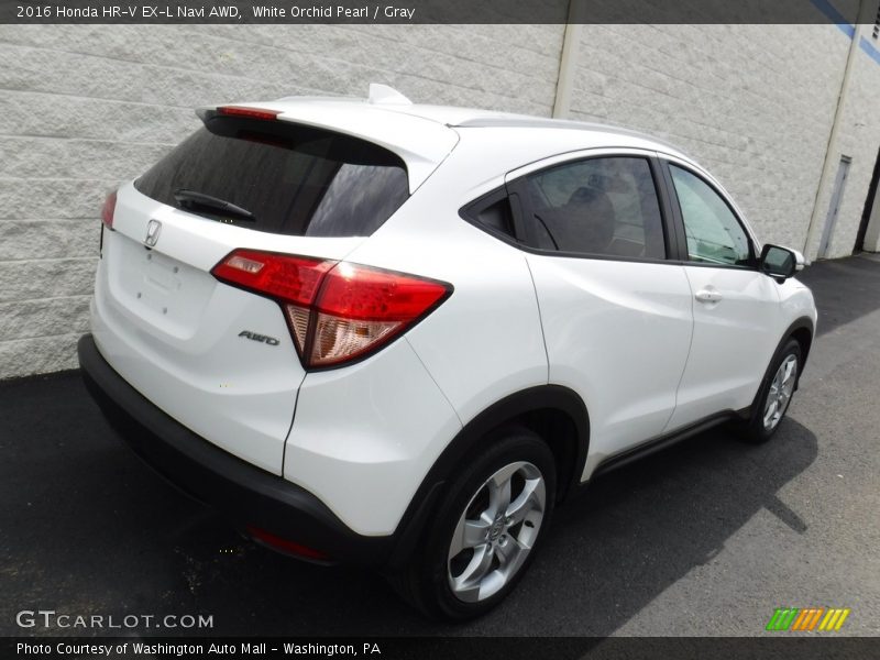 White Orchid Pearl / Gray 2016 Honda HR-V EX-L Navi AWD