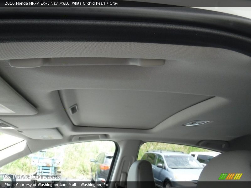 White Orchid Pearl / Gray 2016 Honda HR-V EX-L Navi AWD