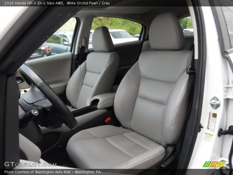 White Orchid Pearl / Gray 2016 Honda HR-V EX-L Navi AWD