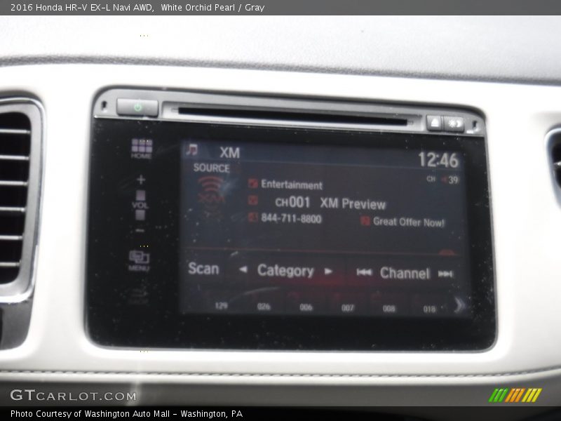 White Orchid Pearl / Gray 2016 Honda HR-V EX-L Navi AWD