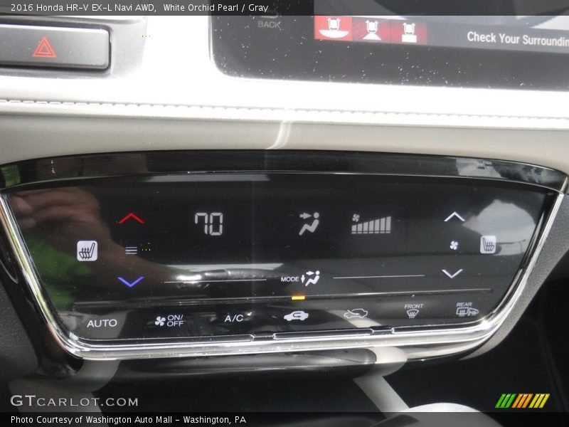 White Orchid Pearl / Gray 2016 Honda HR-V EX-L Navi AWD