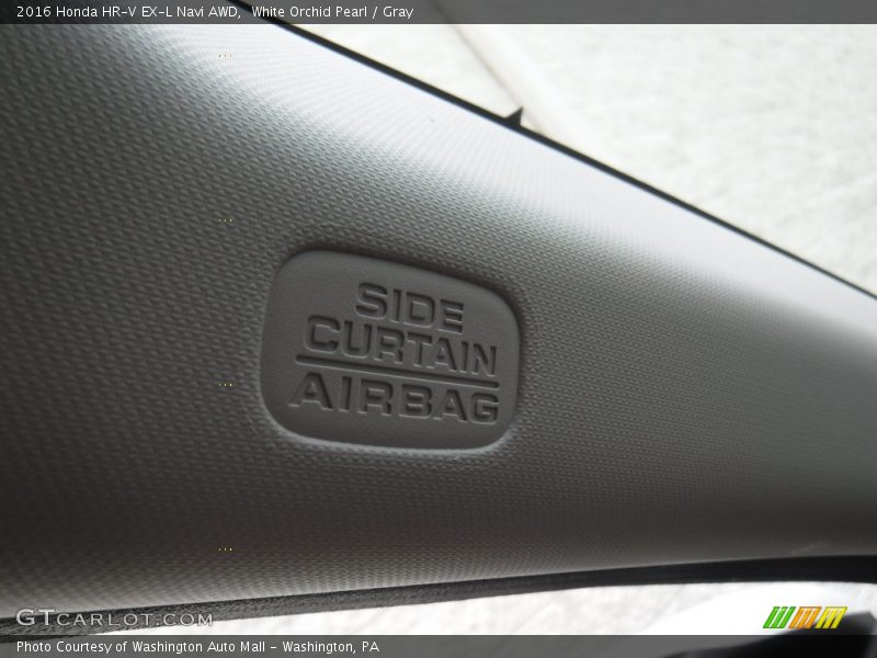 White Orchid Pearl / Gray 2016 Honda HR-V EX-L Navi AWD