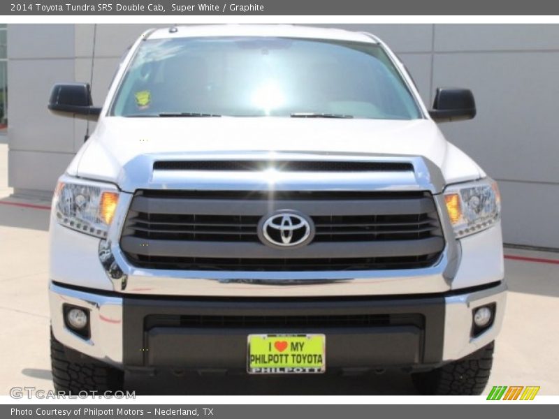 Super White / Graphite 2014 Toyota Tundra SR5 Double Cab