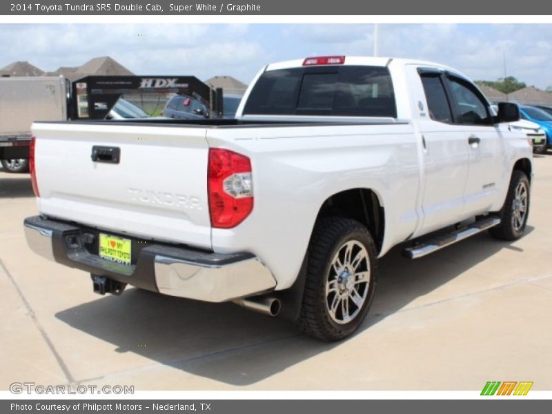 Super White / Graphite 2014 Toyota Tundra SR5 Double Cab