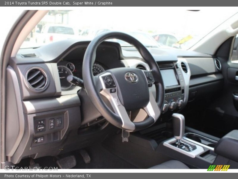 Super White / Graphite 2014 Toyota Tundra SR5 Double Cab