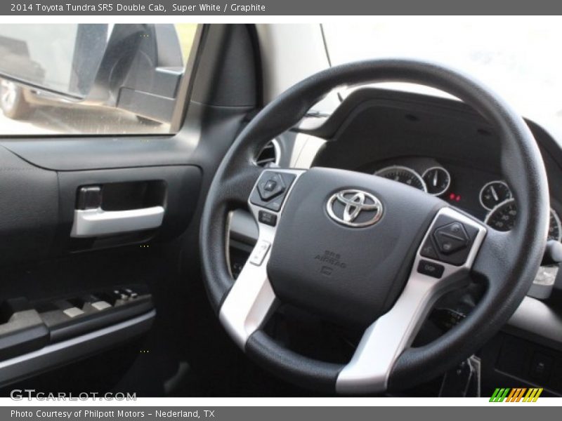 Super White / Graphite 2014 Toyota Tundra SR5 Double Cab