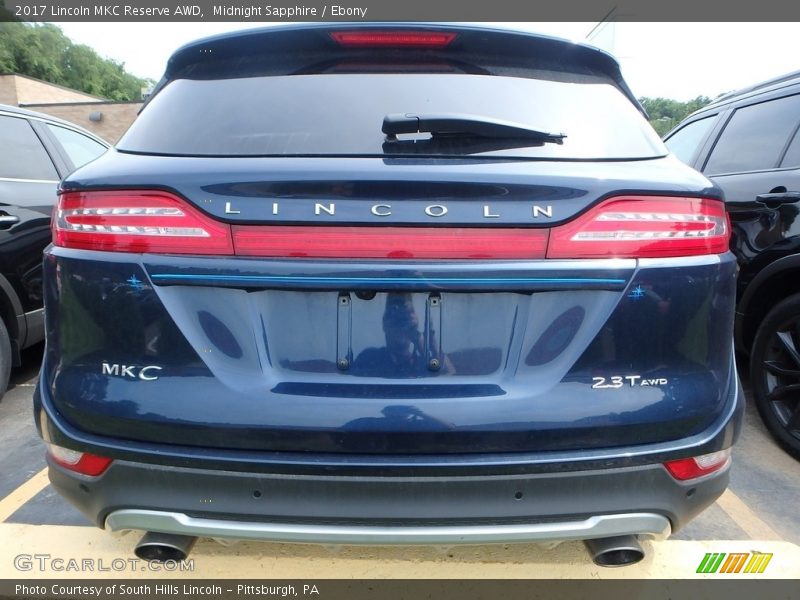 Midnight Sapphire / Ebony 2017 Lincoln MKC Reserve AWD