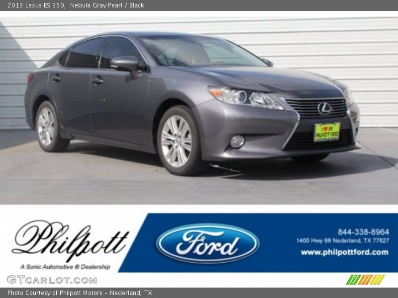 Nebula Gray Pearl / Black 2013 Lexus ES 350