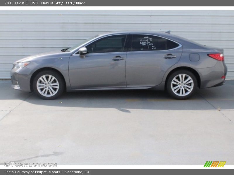Nebula Gray Pearl / Black 2013 Lexus ES 350