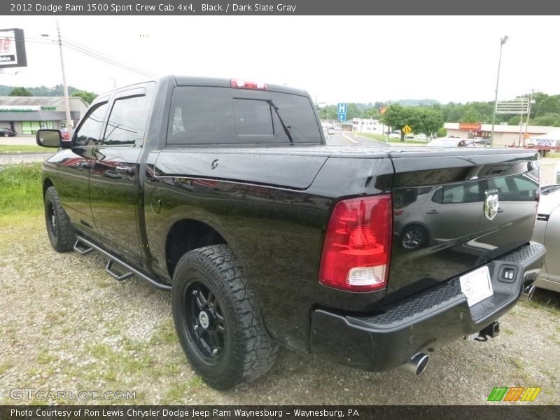 Black / Dark Slate Gray 2012 Dodge Ram 1500 Sport Crew Cab 4x4
