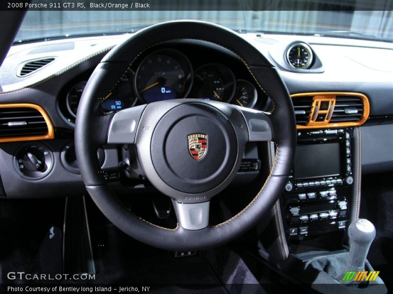 2008 Porsche 911 GT3 RS, Black/Orange / Black/Orange, Steering Wheel, Dashboard - 2008 Porsche 911 GT3 RS