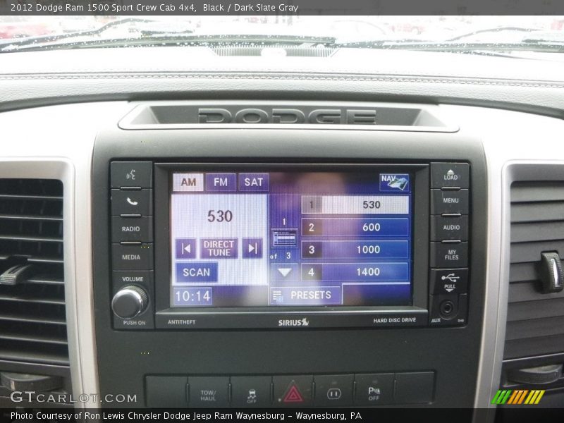 Black / Dark Slate Gray 2012 Dodge Ram 1500 Sport Crew Cab 4x4