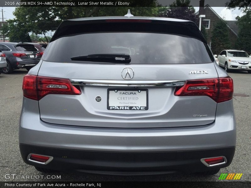 Lunar Silver Metallic / Ebony 2016 Acura MDX SH-AWD Technology