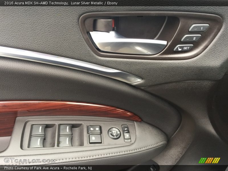 Lunar Silver Metallic / Ebony 2016 Acura MDX SH-AWD Technology