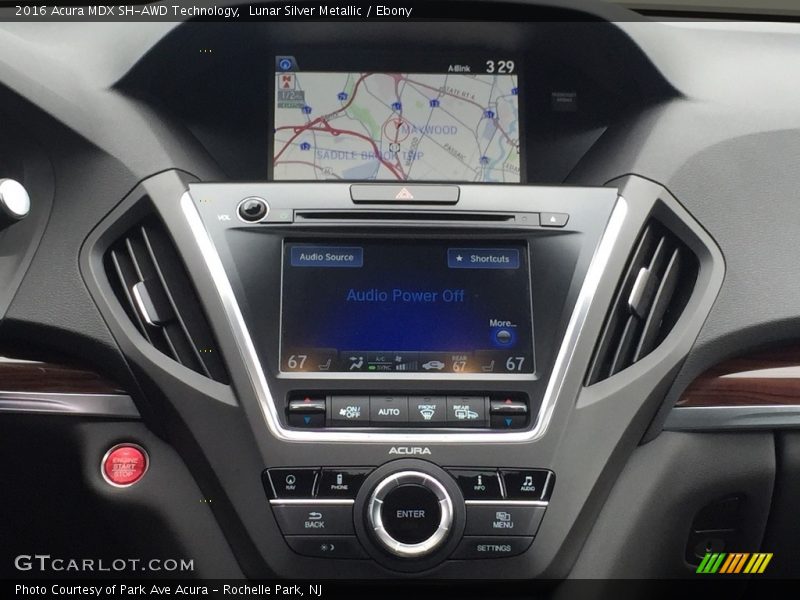 Lunar Silver Metallic / Ebony 2016 Acura MDX SH-AWD Technology