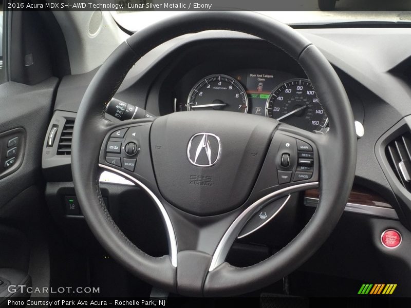 Lunar Silver Metallic / Ebony 2016 Acura MDX SH-AWD Technology