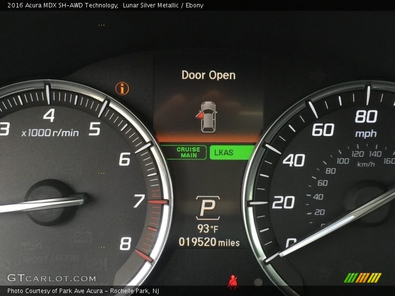 Lunar Silver Metallic / Ebony 2016 Acura MDX SH-AWD Technology