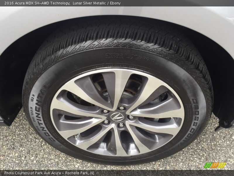 Lunar Silver Metallic / Ebony 2016 Acura MDX SH-AWD Technology