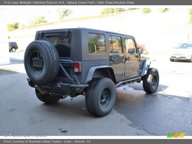 Natural Green Pearl / Dark Khaki/Medium Khaki 2010 Jeep Wrangler Unlimited Rubicon 4x4