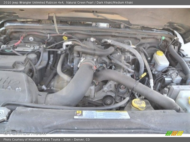 Natural Green Pearl / Dark Khaki/Medium Khaki 2010 Jeep Wrangler Unlimited Rubicon 4x4