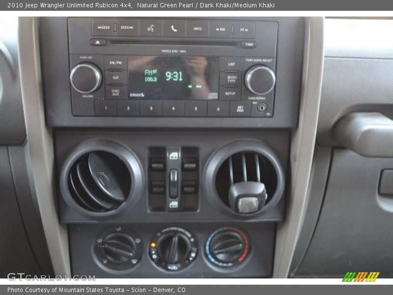 Natural Green Pearl / Dark Khaki/Medium Khaki 2010 Jeep Wrangler Unlimited Rubicon 4x4