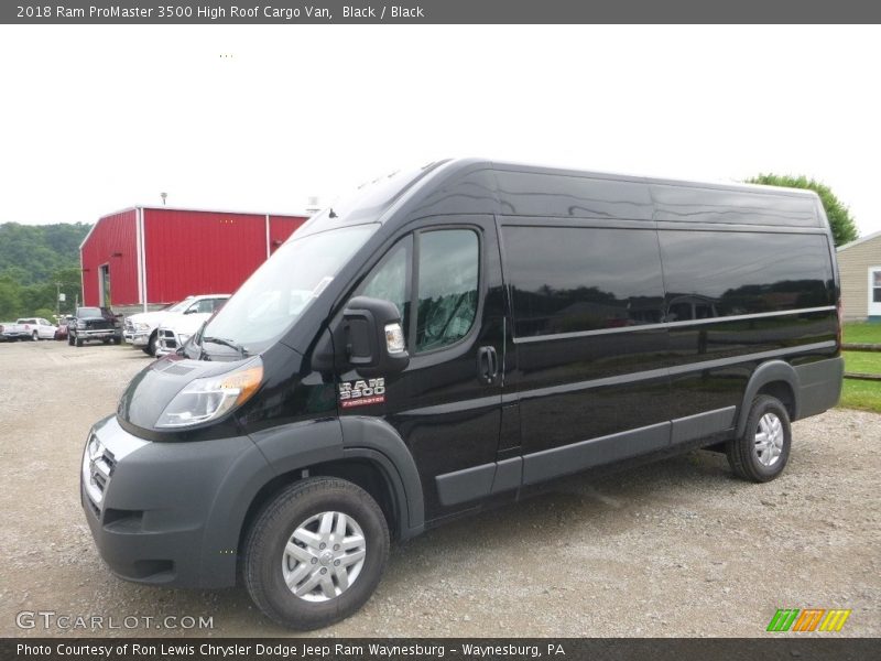 Black / Black 2018 Ram ProMaster 3500 High Roof Cargo Van
