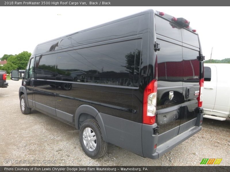 Black / Black 2018 Ram ProMaster 3500 High Roof Cargo Van