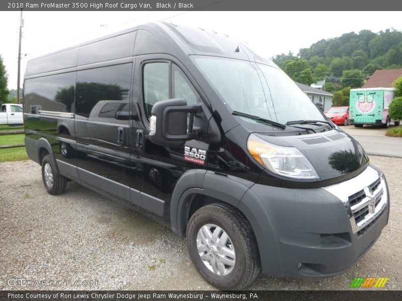 Black / Black 2018 Ram ProMaster 3500 High Roof Cargo Van