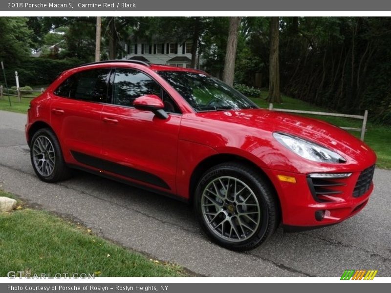 Carmine Red / Black 2018 Porsche Macan S