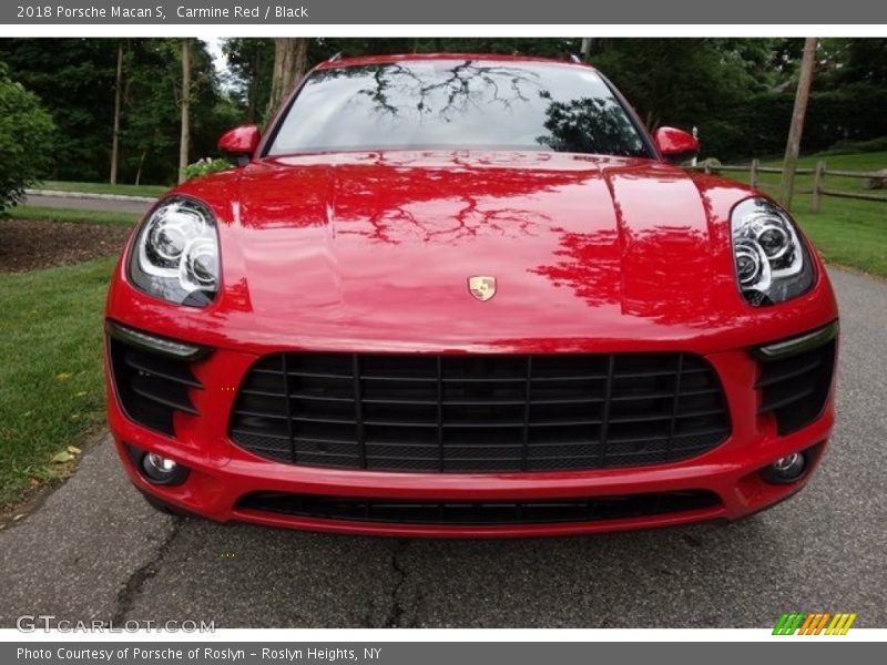 Carmine Red / Black 2018 Porsche Macan S