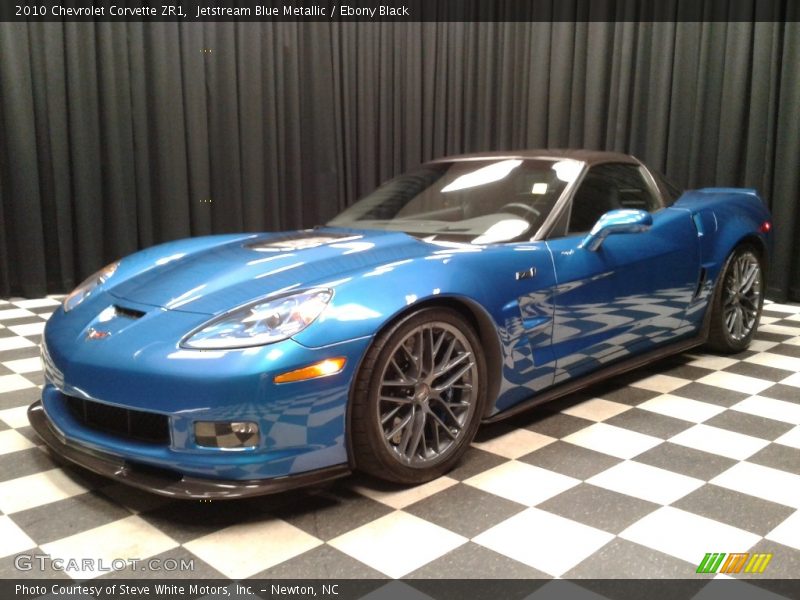 Jetstream Blue Metallic / Ebony Black 2010 Chevrolet Corvette ZR1